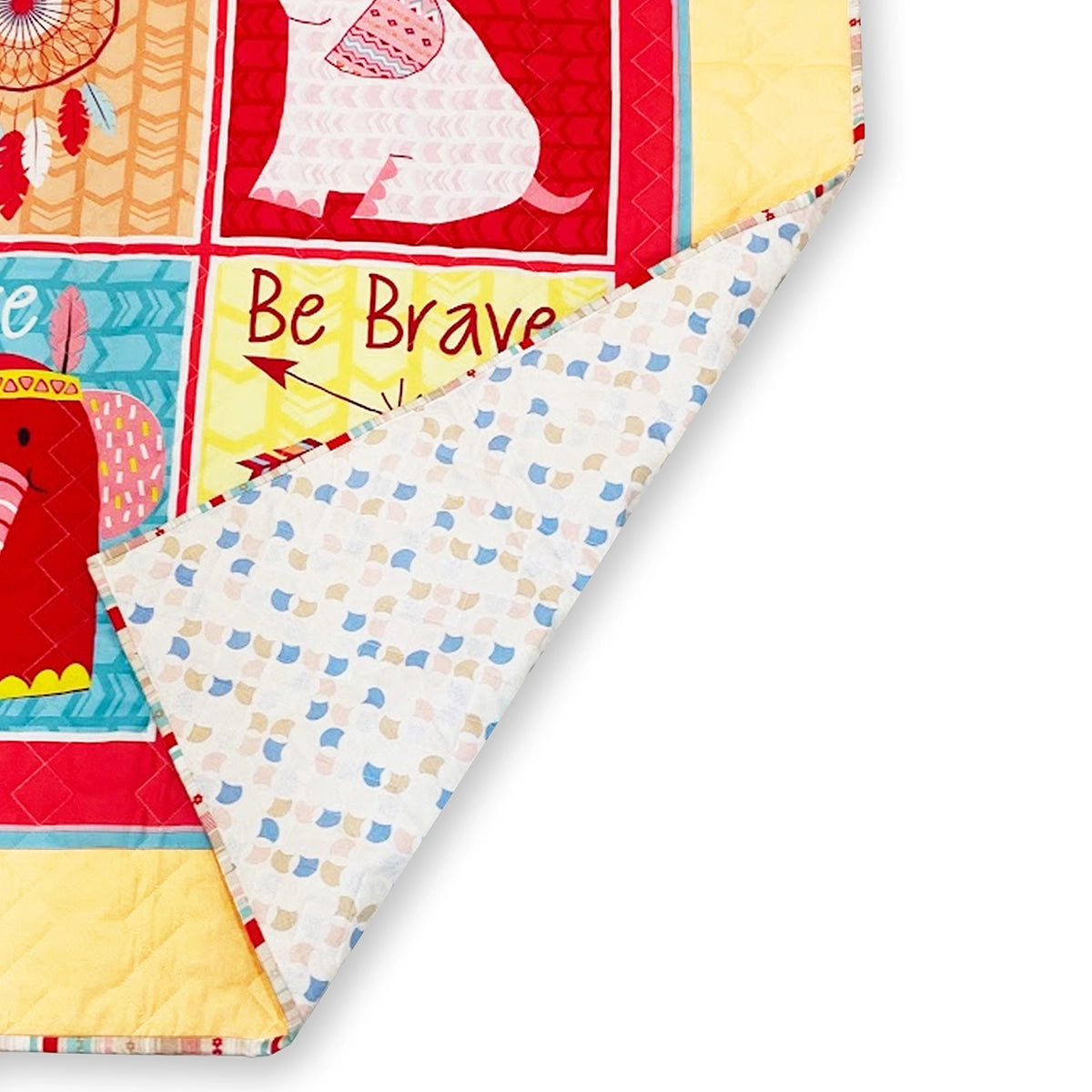 BABY QUILT: Be Brave Yellow