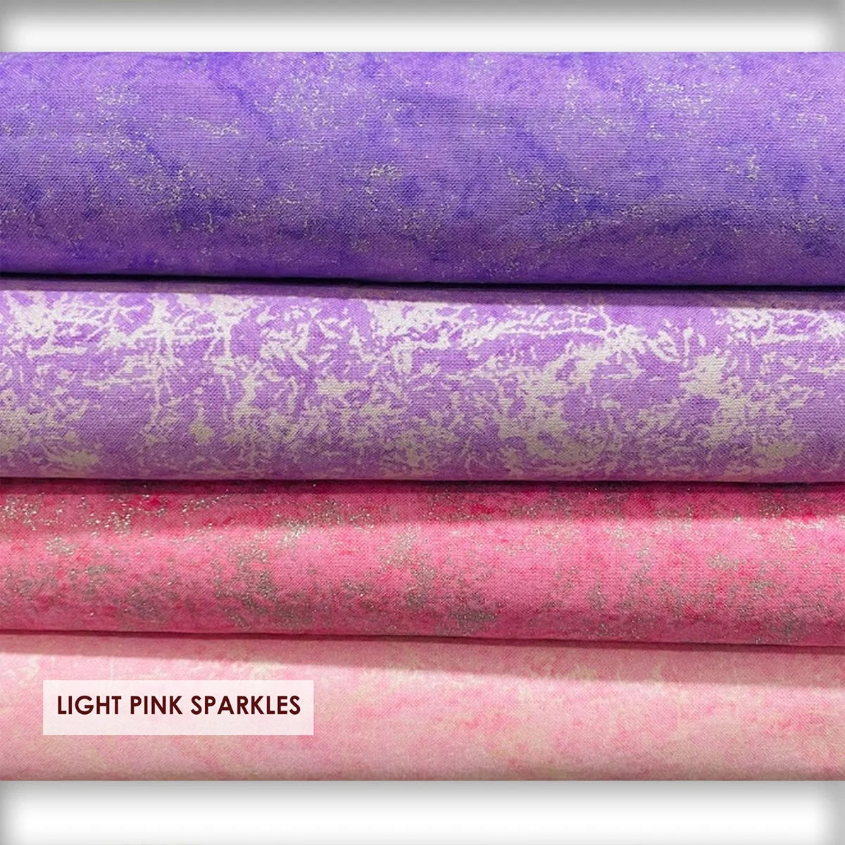 BAANI FABRICS : LIGHT PINK SPARKLES