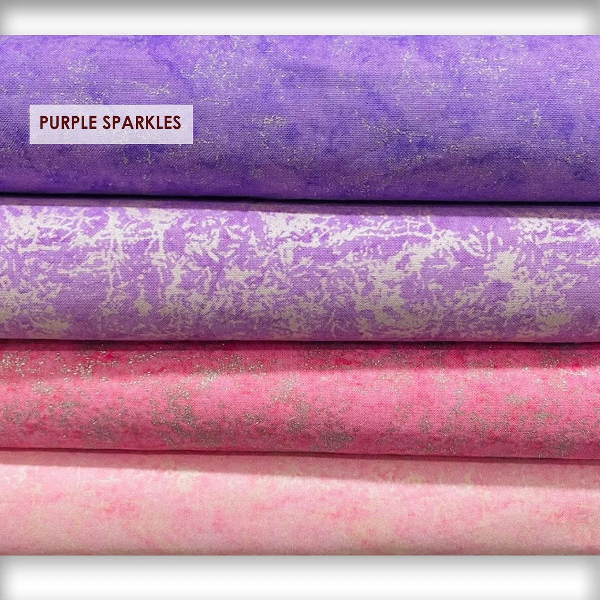 BAANI FABRICS: PURPLE SPARKLES