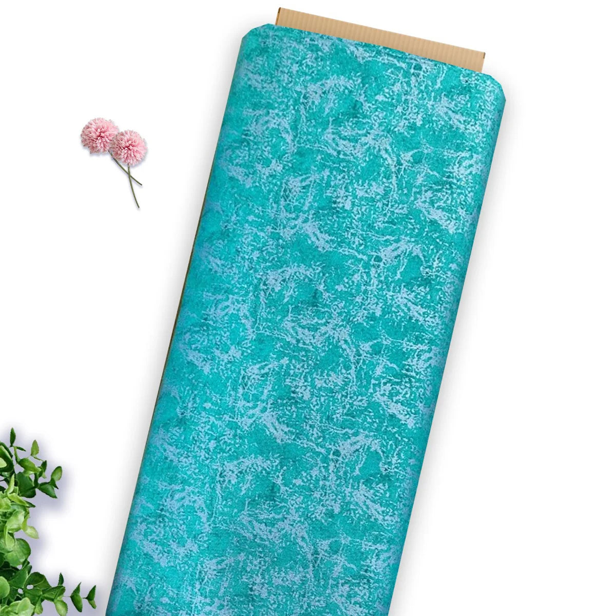 BAANI FABRICS: TURQUOISE SPARKLES