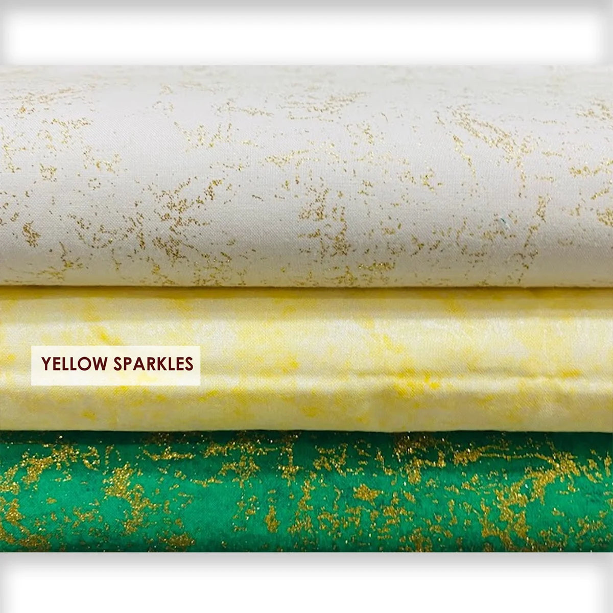 BAANI FABRICS : YELLOW SPARKLES