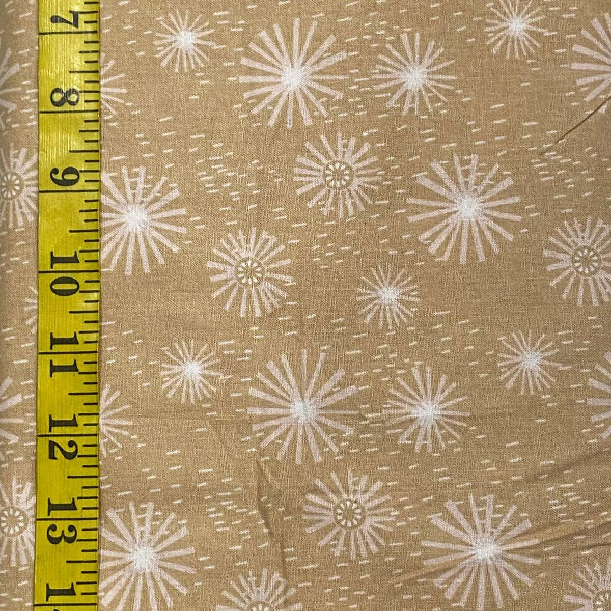 BAANI FABRICS : WILD FOREST OCHRE FLOWERS