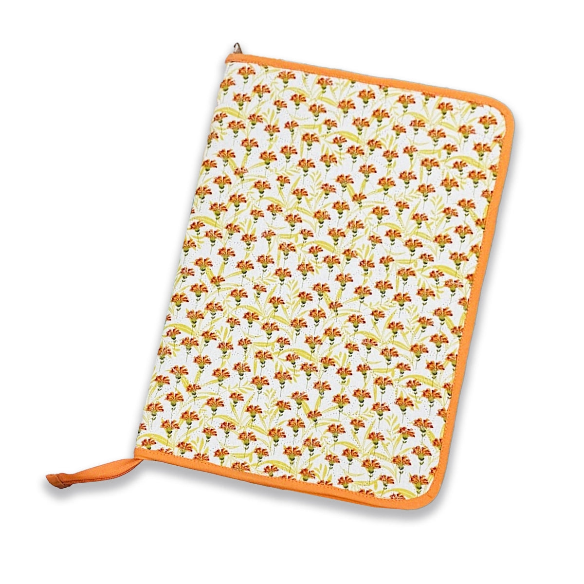 Poppy File Folder: Orange Marigolds on White