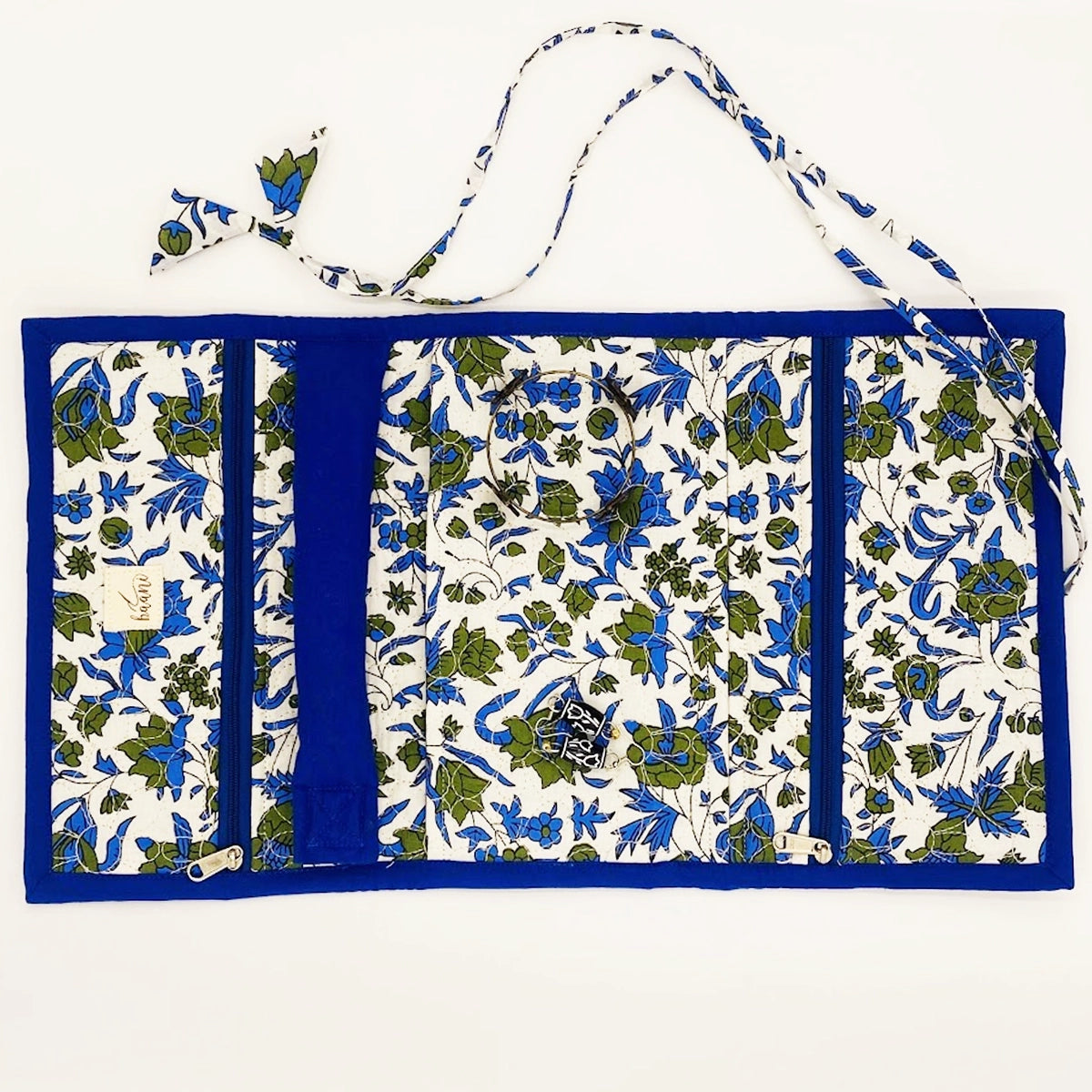 Buttercup Jewellery Pouch: Blue Green Floral