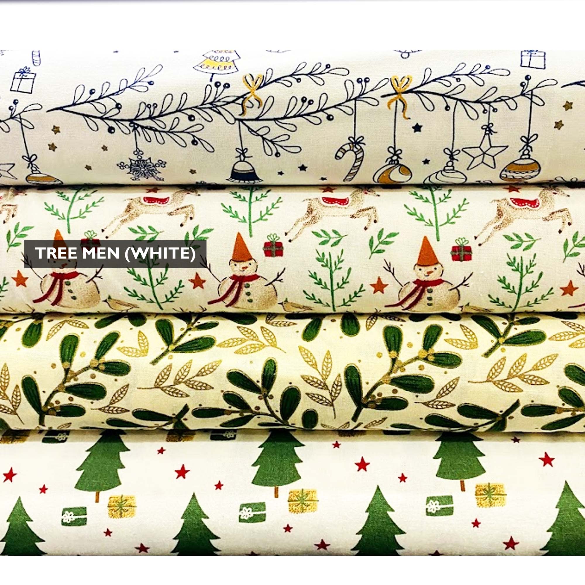 BAANI FABRICS: TREEMEN (CHRISTMAS)